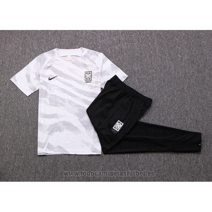 Chandal del Corea del Sur Manga Corta 2022-2023 Blanco